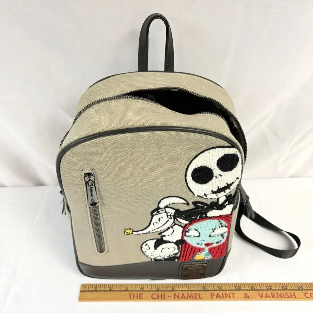 Loungefly Disney The Nightmare Before Christmas Chenille Characters Backpack